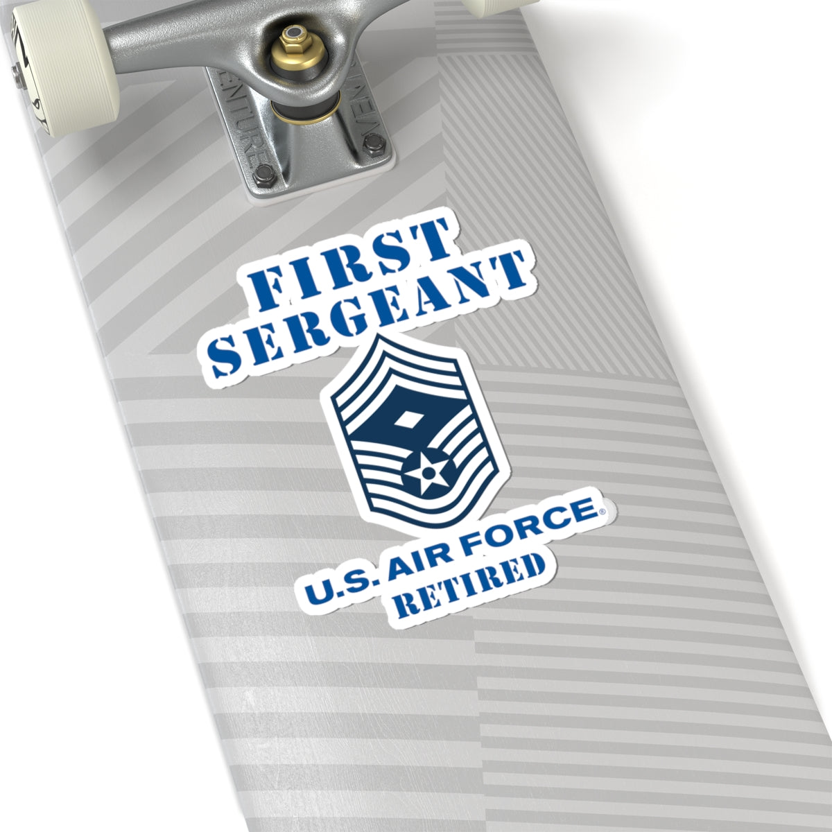 Kiss-Cut Stickers - USAF - First Sergeant (E9b) - 2020 - Retired