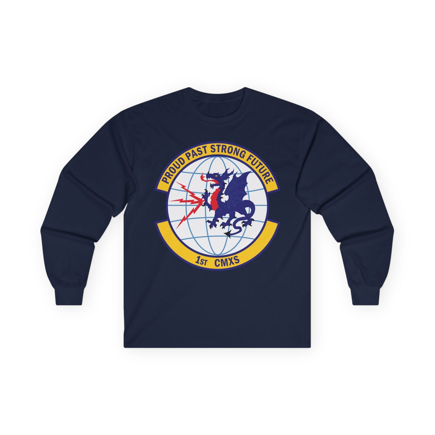 Unisex Ultra Cotton Long Sleeve Tee - USAF - 1st Communications Maintenance Squadron(USAFE) wo txt