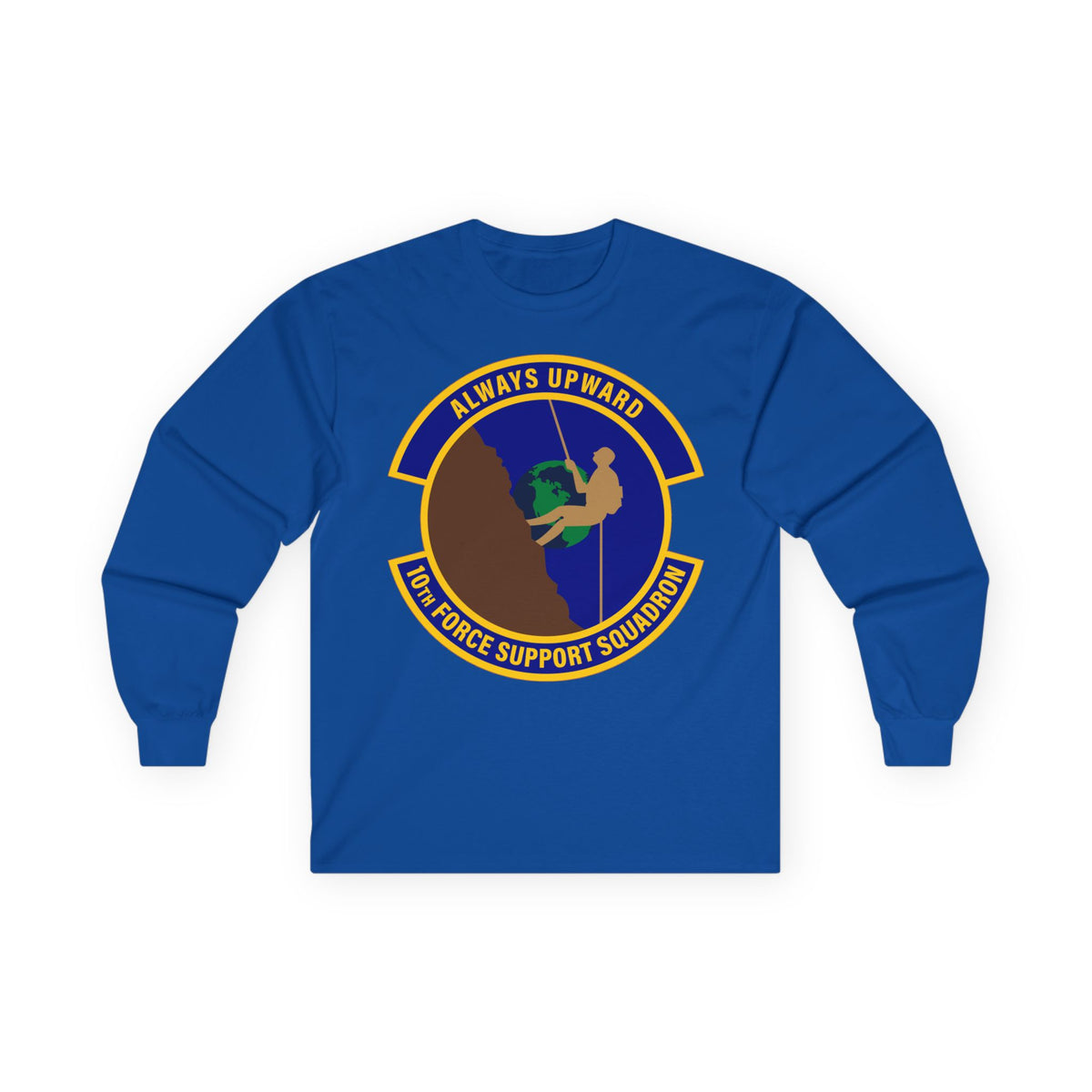 Unisex Ultra Cotton Long Sleeve Tee - USAF - 10th Force Support Squadron wo txt