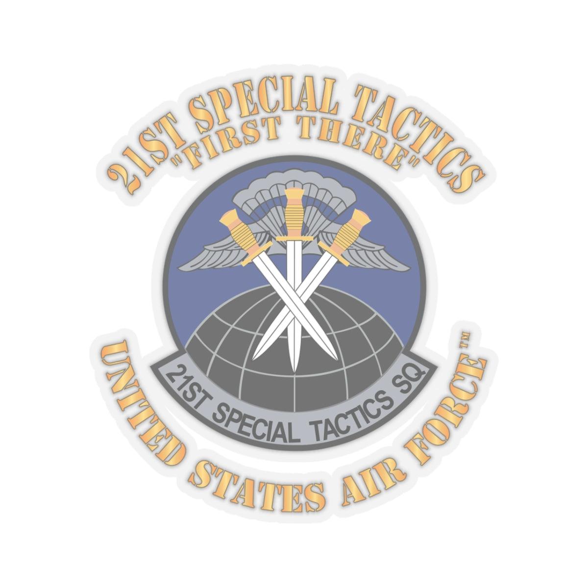 Kiss-Cut Stickers - USAF - 21st Special Tactics Squadron - First There