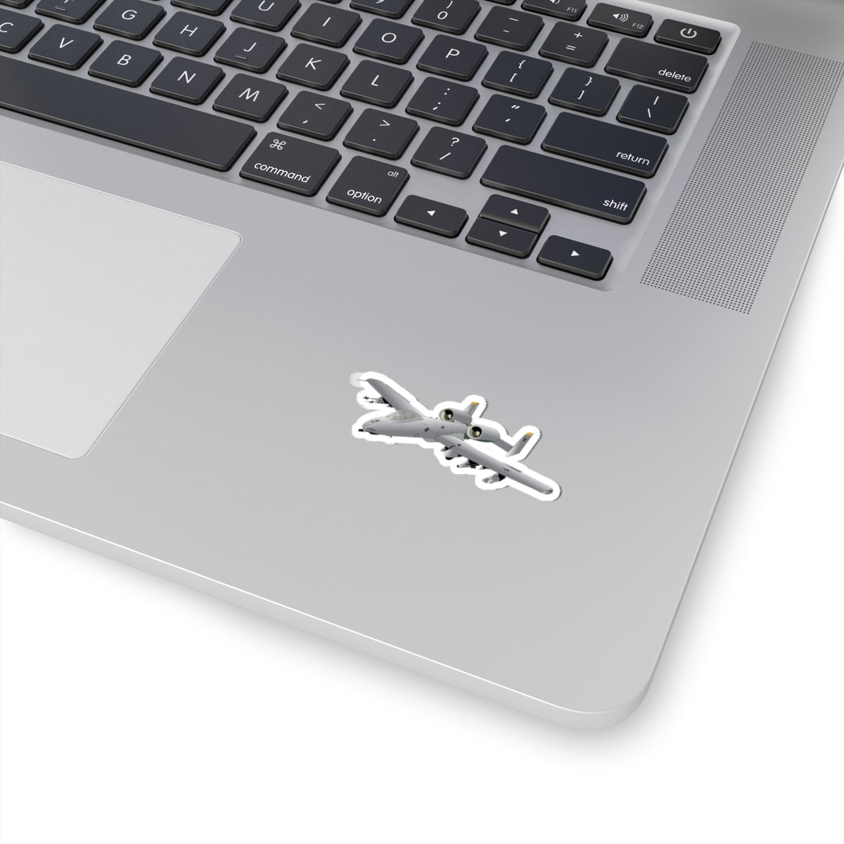 Kiss-Cut Stickers - Aircraft - A10 - Front - Top - Oblique X 300