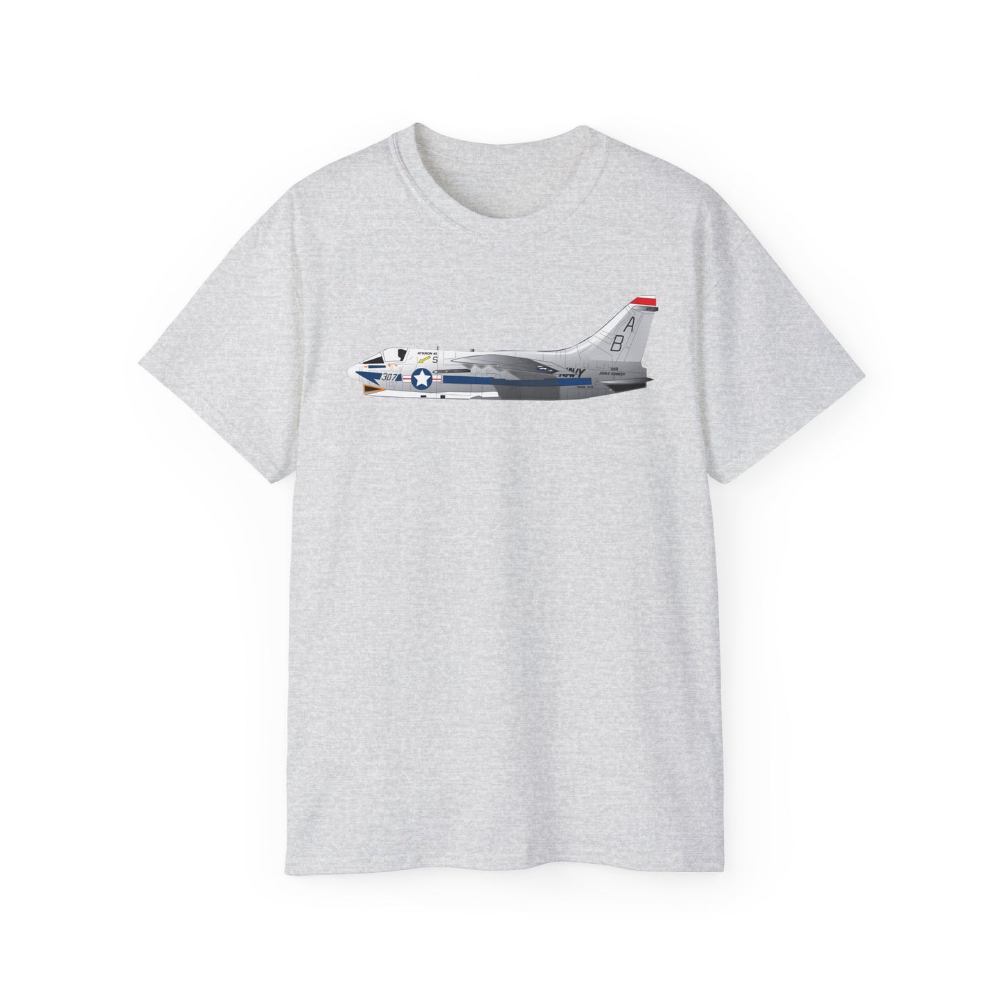 Unisex Ultra Cotton Tee - Aircraft - Navy - A-7B Corsair II - Side X 300