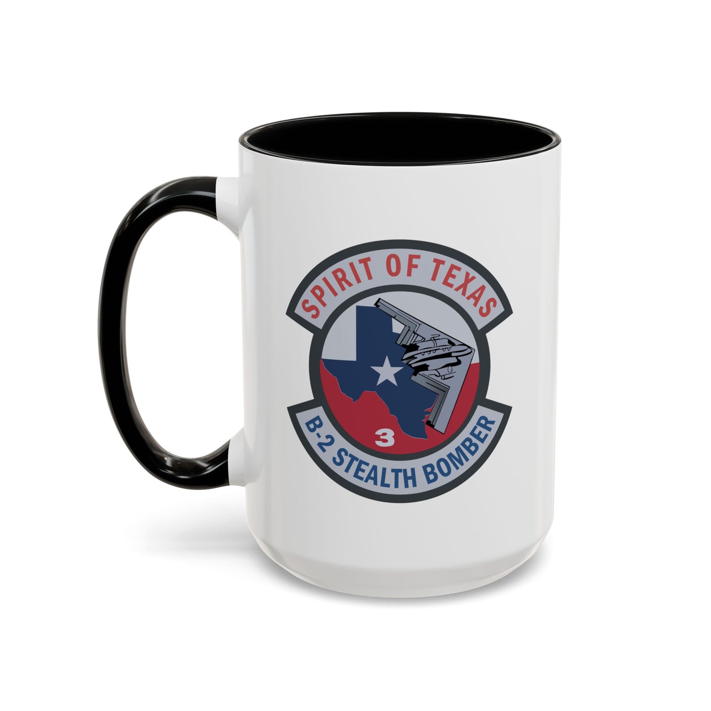 Accent Coffee Mug (11oz & 15oz) - USAF - B2 - Spirit of Texas - Stealth Bomber wo txt X 300