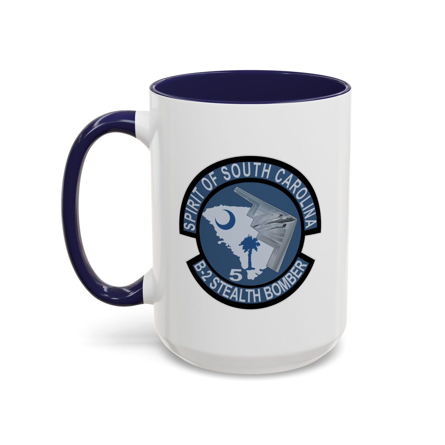 Accent Coffee Mug (11oz & 15oz) - USAF - B2 - Spirit of South Carolina Stealth Bomber wo Txt X 300