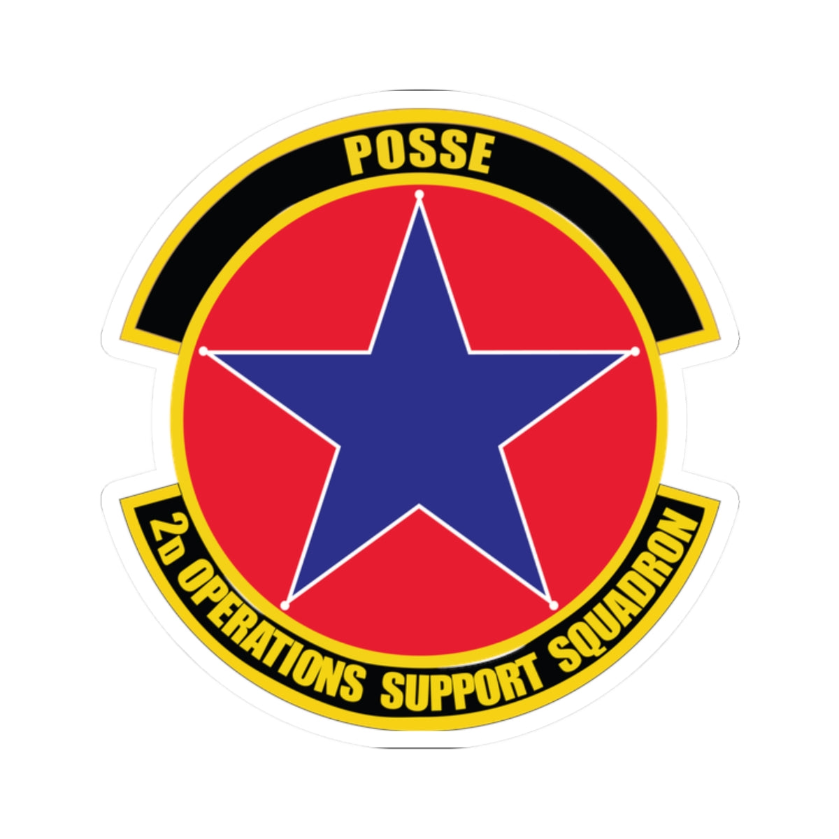 Kiss-Cut Stickers - USAF - 2nd Operations Support Squadron wo txt
