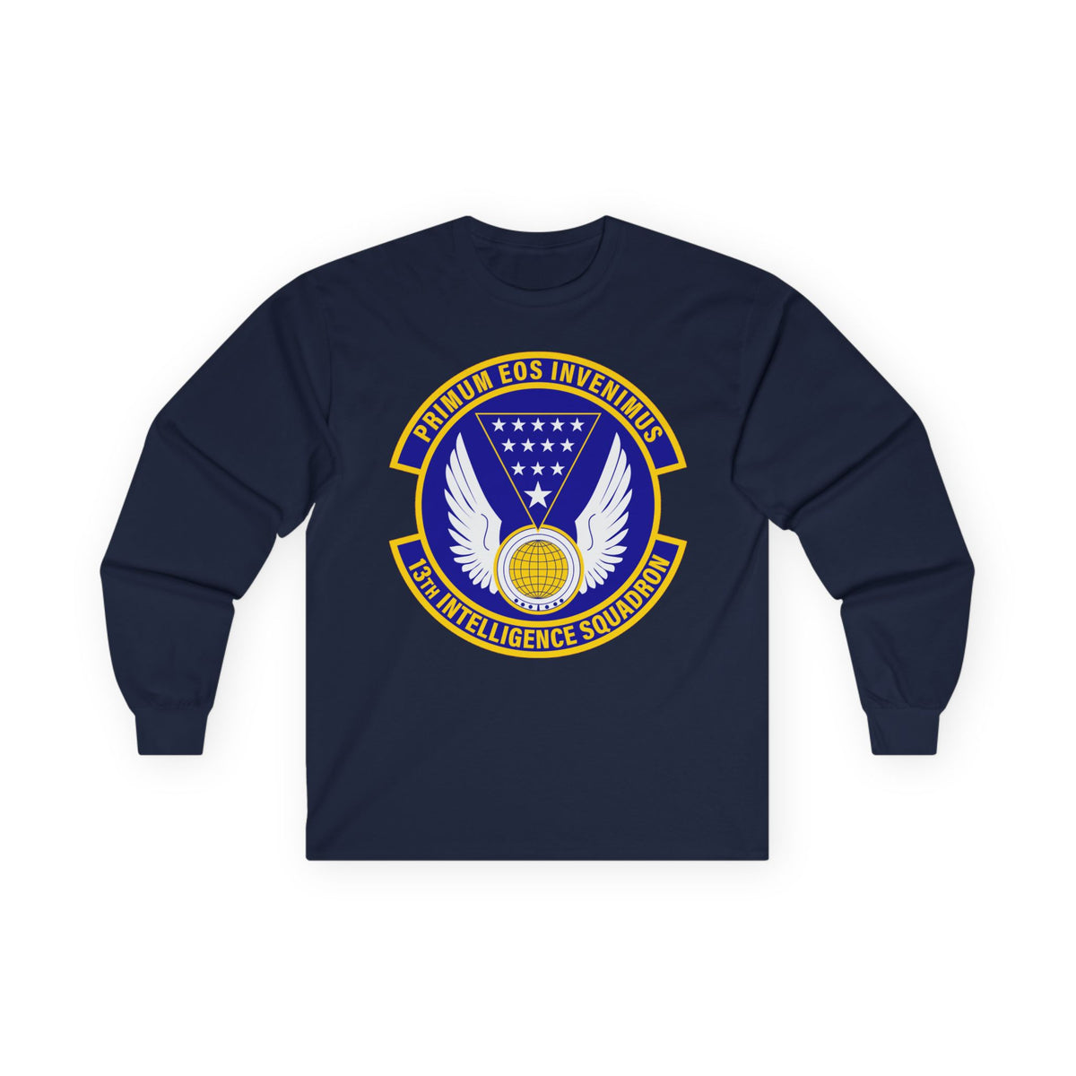Unisex Ultra Cotton Long Sleeve Tee - USAF - 13th Intelligence Squadron wo txt