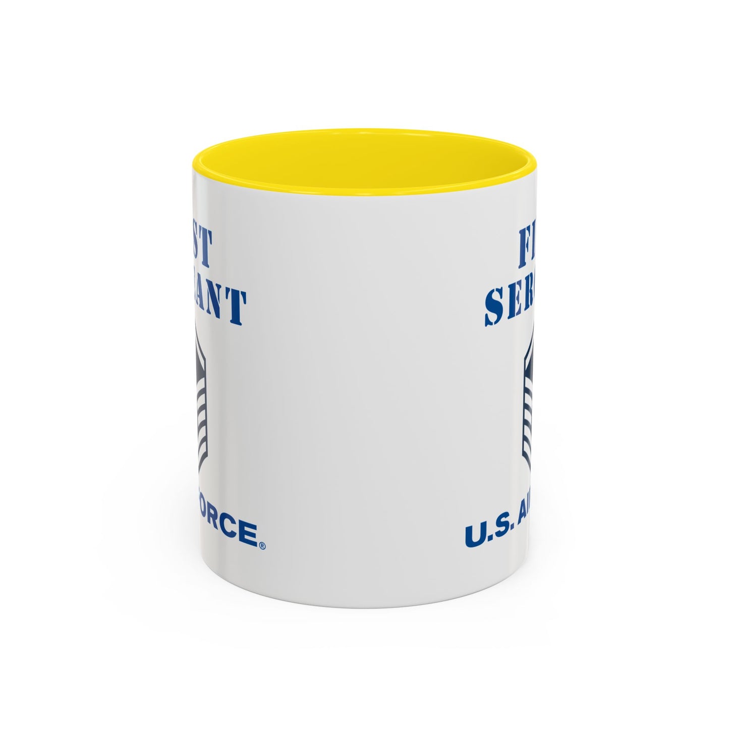 Accent Coffee Mug (11oz & 15oz) - USAF - First Sergeant (E7b) - 2020 - US Air Force w Text X 300