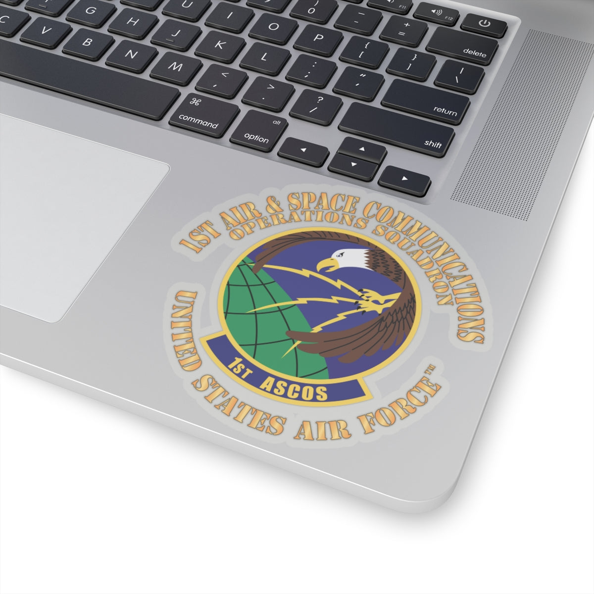 Kiss-Cut Stickers - USAF - 1st Air & Space Communications Operations Sq X 300