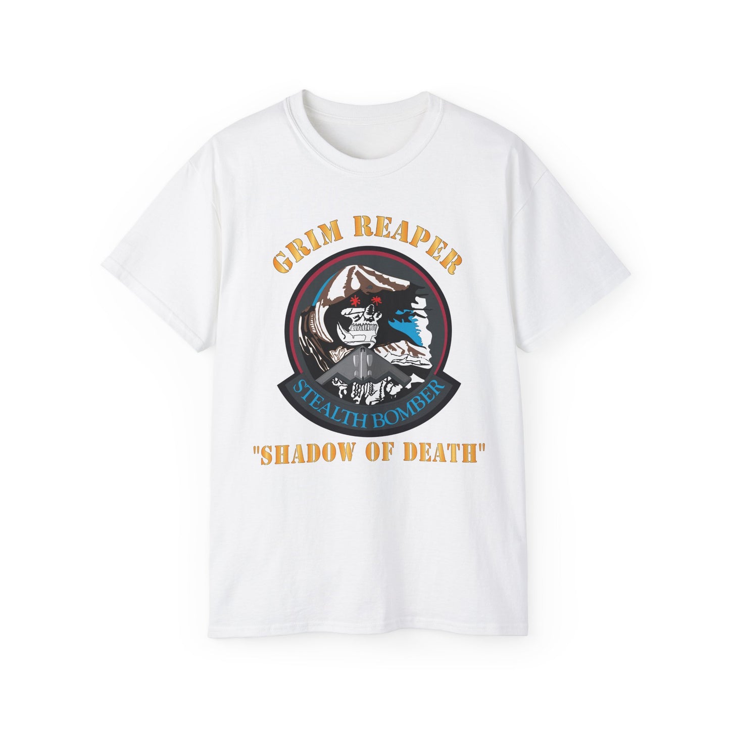 Unisex Ultra Cotton Tee - USAF - B2 - Grim Reaper - Stealth Bomber X 300