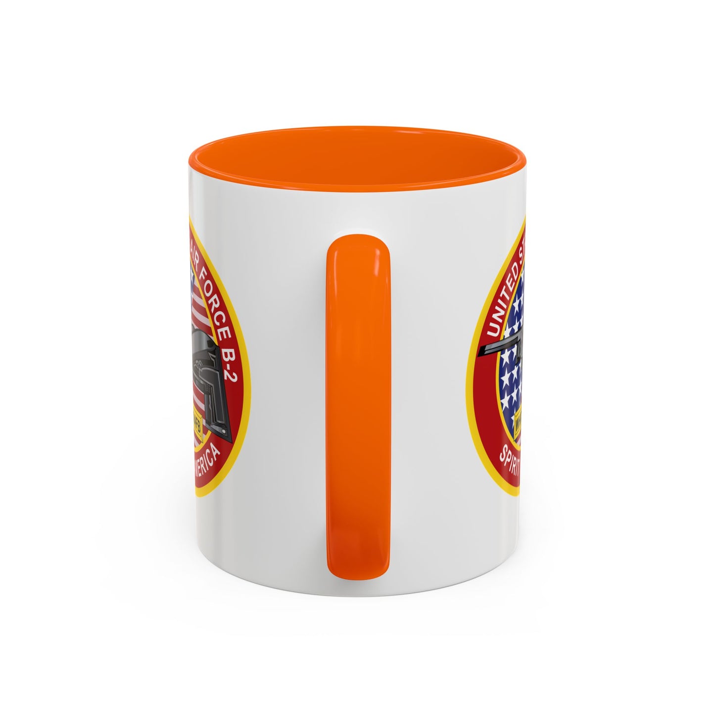 Accent Coffee Mug (11oz & 15oz) - USAF - B2 - Spirit - Stealth Bomber wo Txt