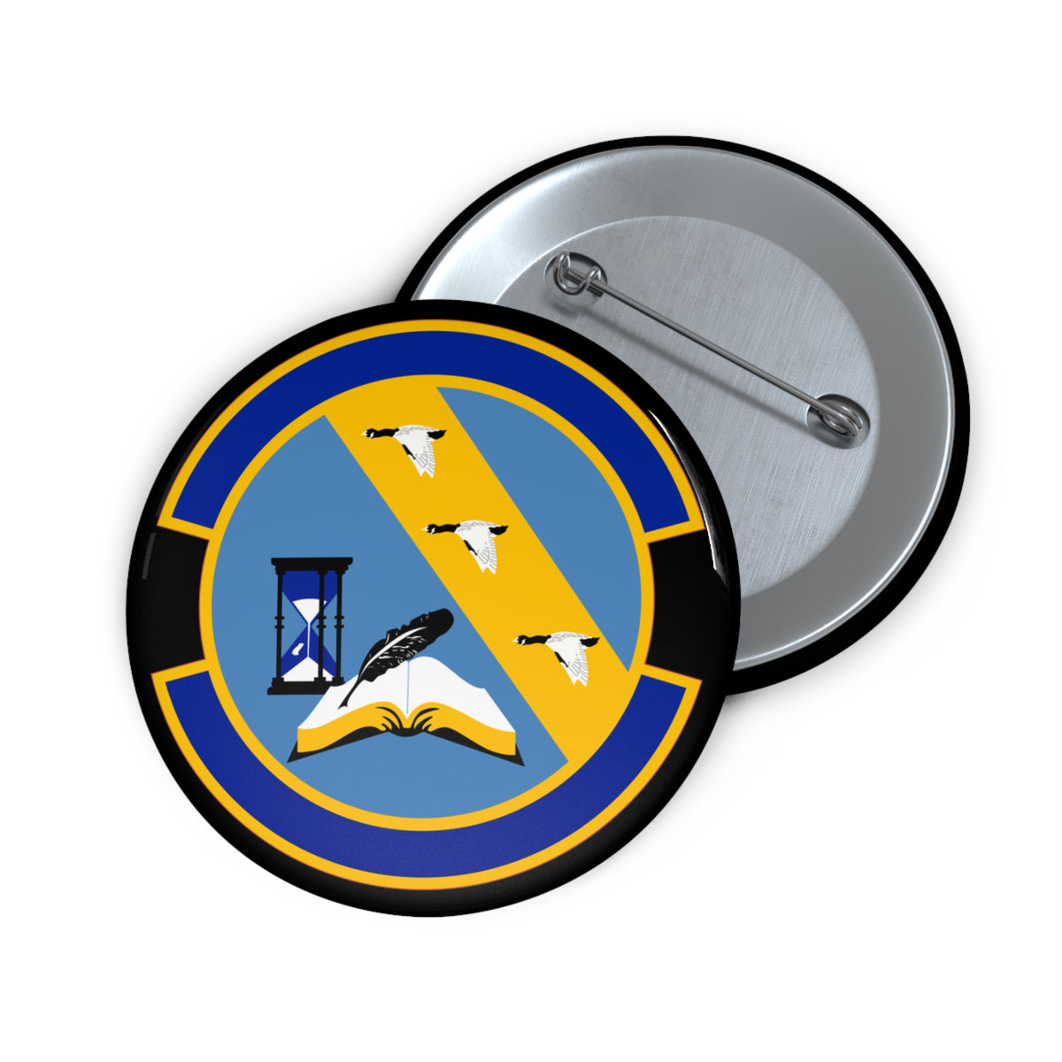Custom Pin Button - USAF - 11th Contracting Squadron wo txt