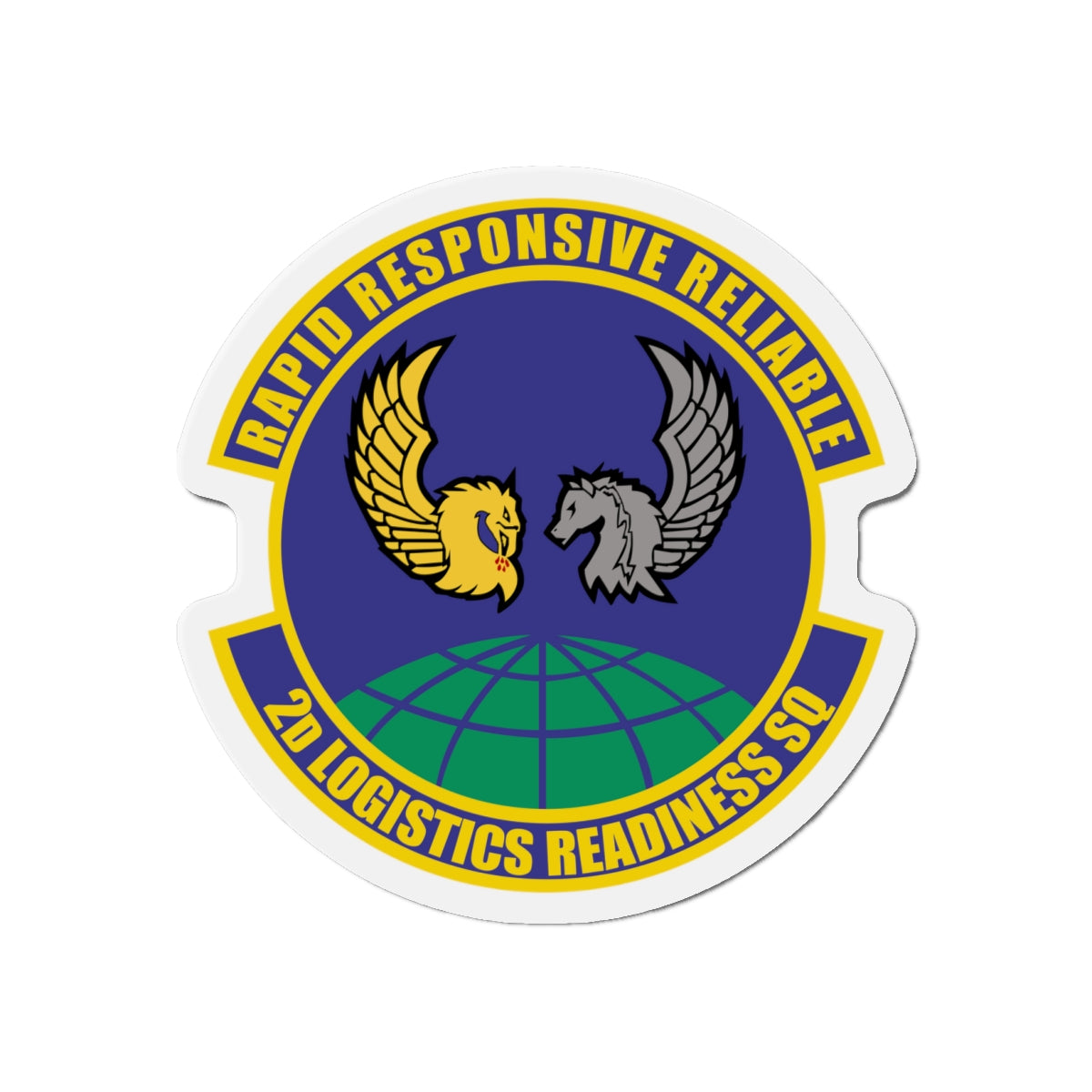 Die-Cut Magnet - USAF - 2d Logistics Readiness Squadron wo txt