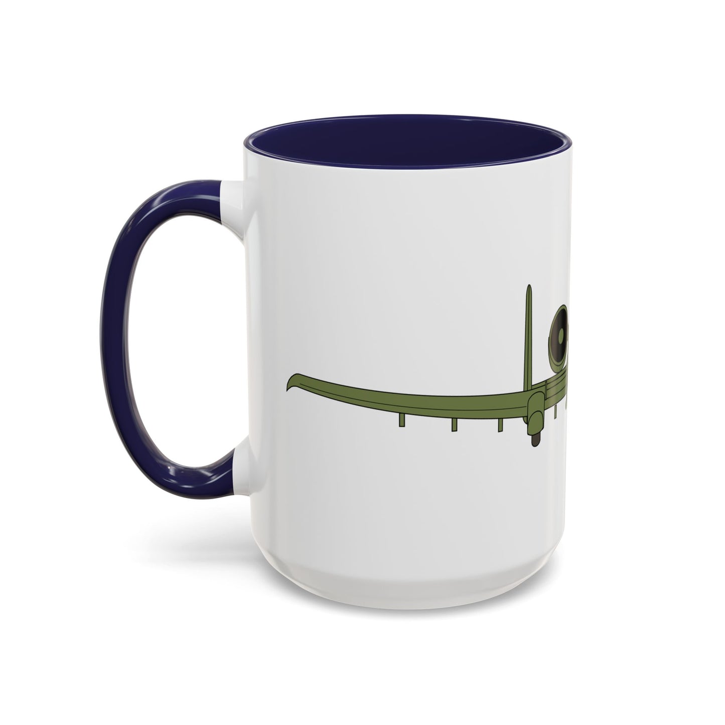 Accent Coffee Mug (11oz & 15oz) - Aircraft - USAF - A-10 Thunderbolt II - Front X 300