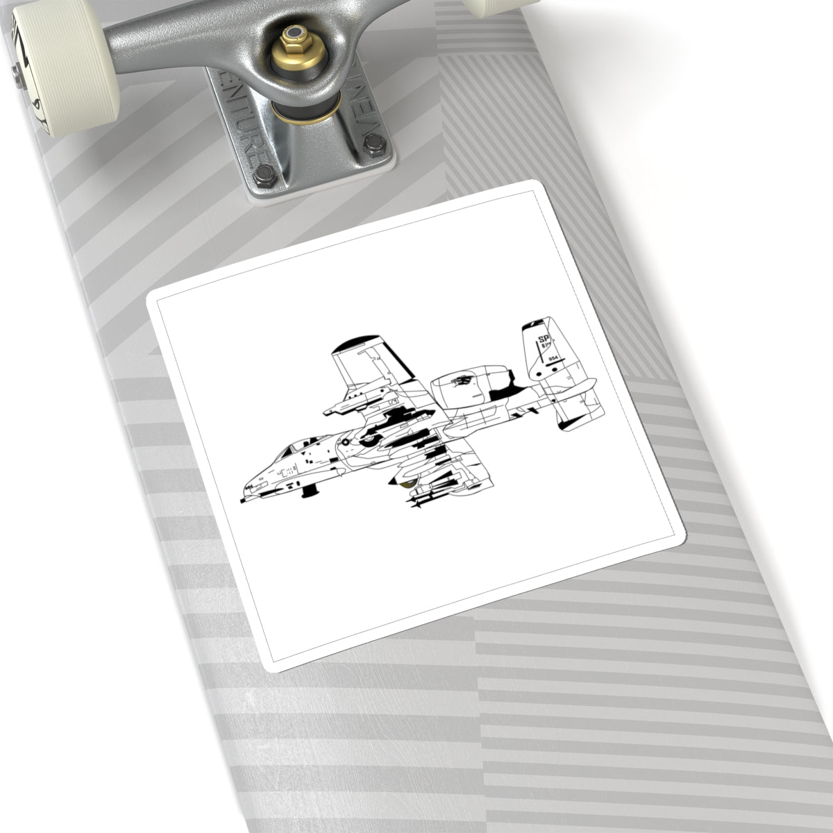 Kiss-Cut Stickers - Aircraft - A-10 Wart Hog - BW X 300