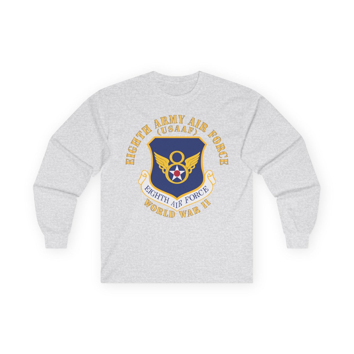 Unisex Ultra Cotton Long Sleeve Tee - USAF - 8th Air Force - WWII X 300