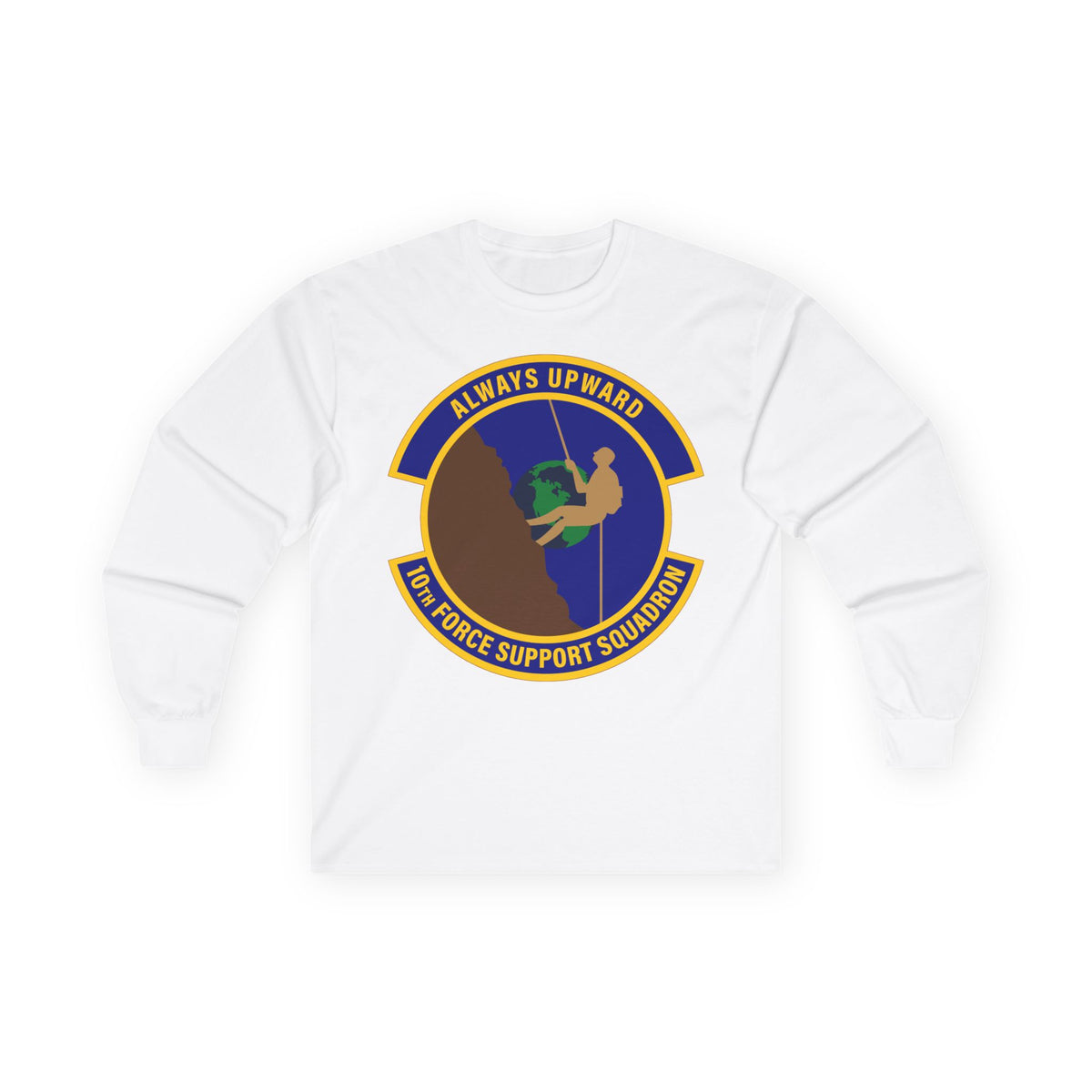 Unisex Ultra Cotton Long Sleeve Tee - USAF - 10th Force Support Squadron wo txt