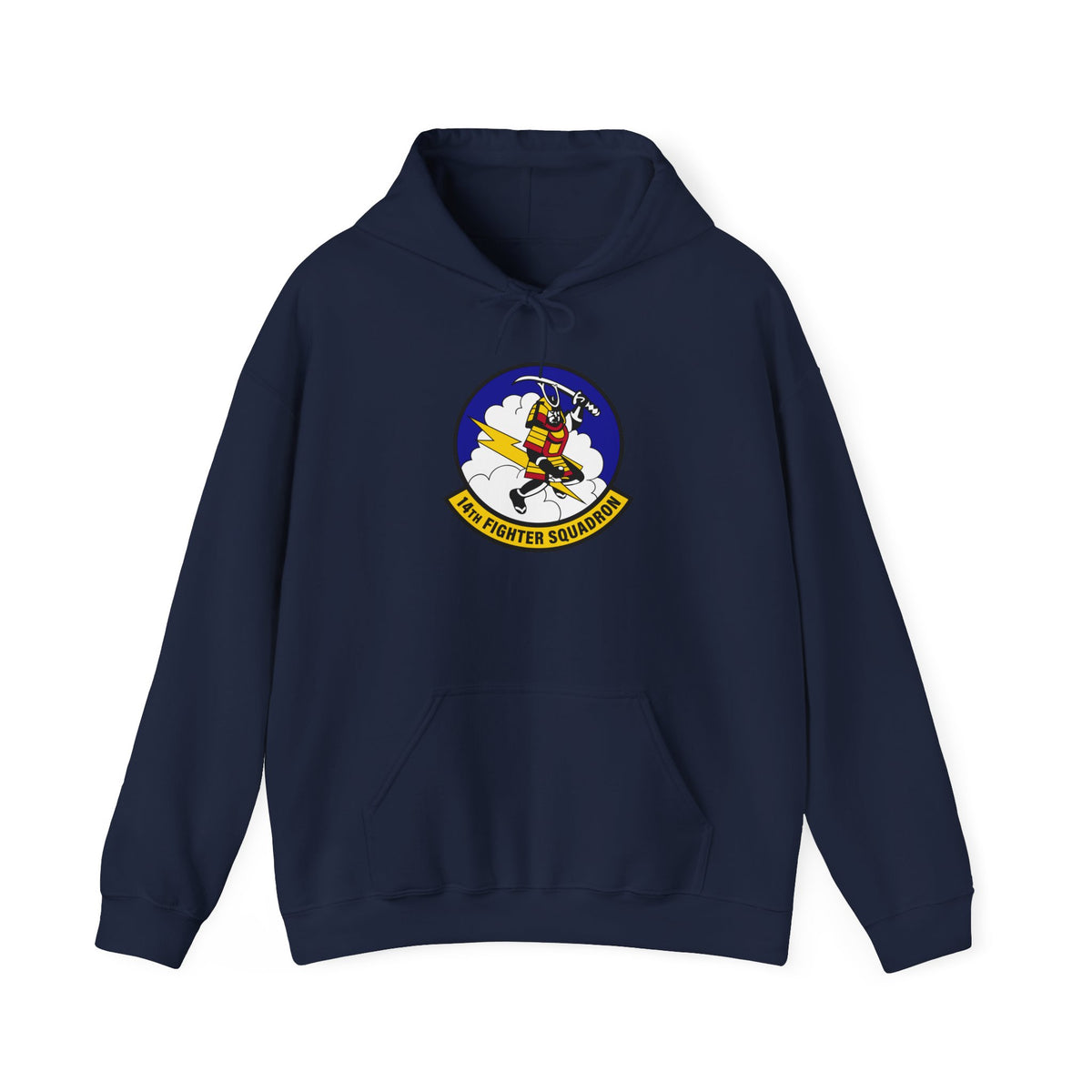 Unisex Heavy Blend Hooded Sweatshirt - USAF - 14th Fighter Squadron wo txt