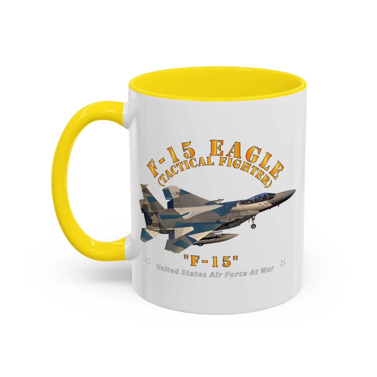 Accent Coffee Mug (11oz & 15oz) - USAF - F15 Eagle - F15