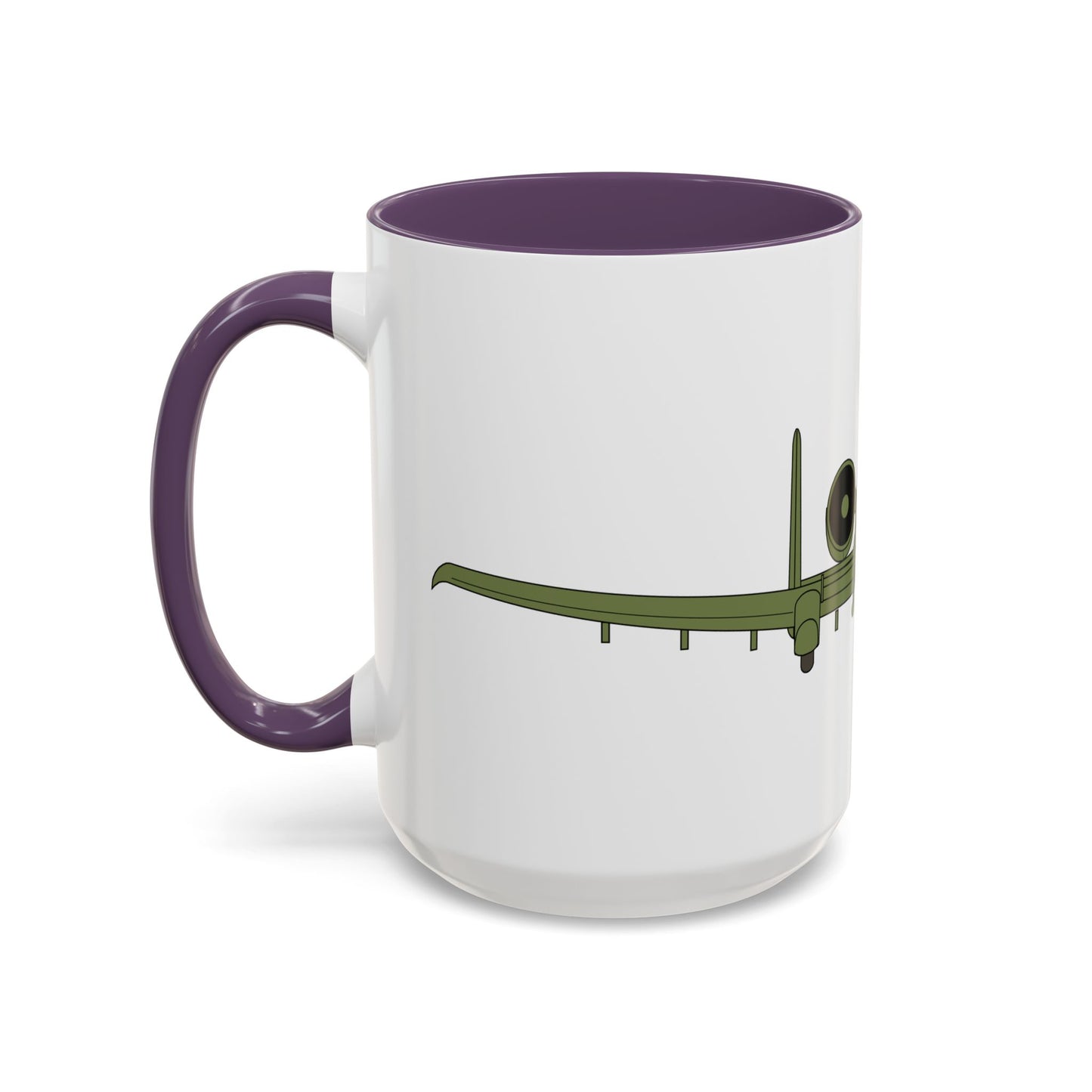 Accent Coffee Mug (11oz & 15oz) - Aircraft - USAF - A-10 Thunderbolt II - Front X 300
