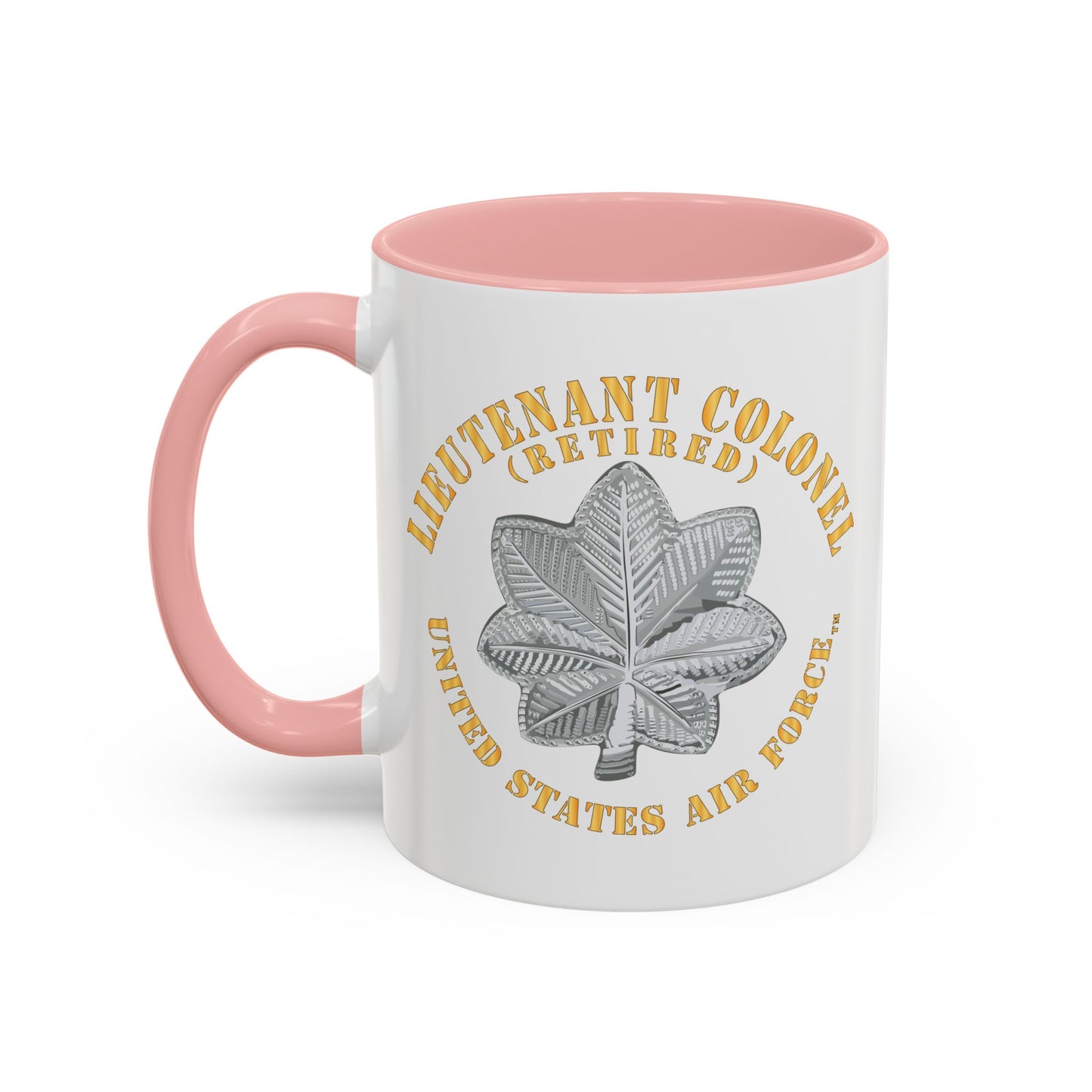 Accent Coffee Mug (11oz & 15oz) - USAF - Lieutenant Colonel - LTC - Retired - TM X 300