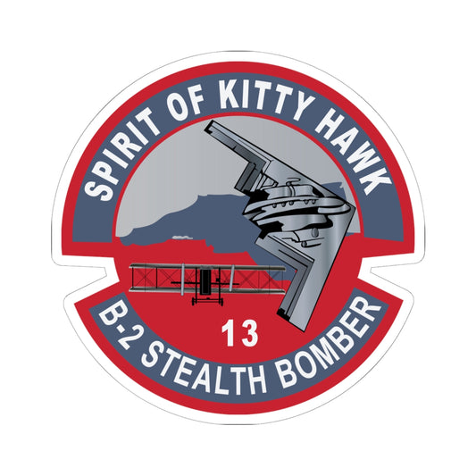 Kiss-Cut Stickers - USAF - B2 - Spirit of Kitty Hawk - Stealth Bomber wo txt X 300