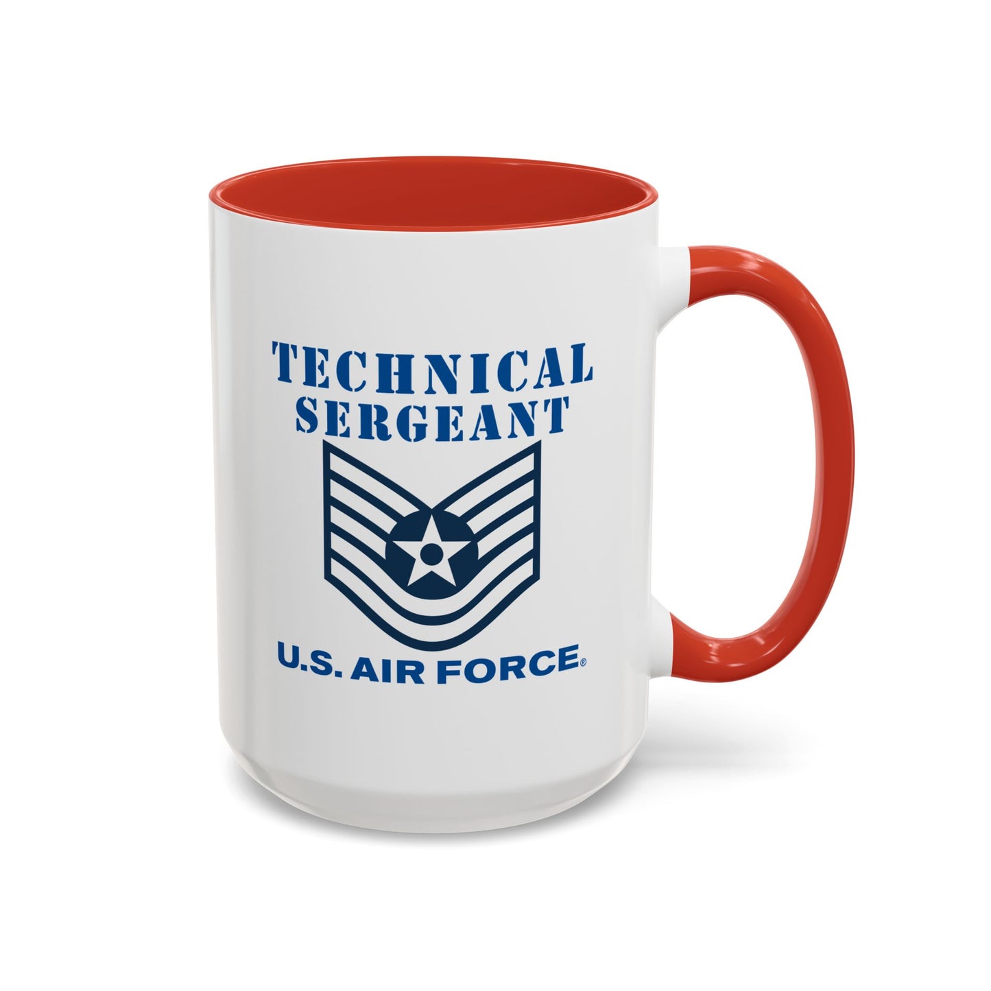 Accent Coffee Mug (11oz & 15oz) - USAF - Technical Sergeant (E6) - 2020 - US Air Force w Text X 300