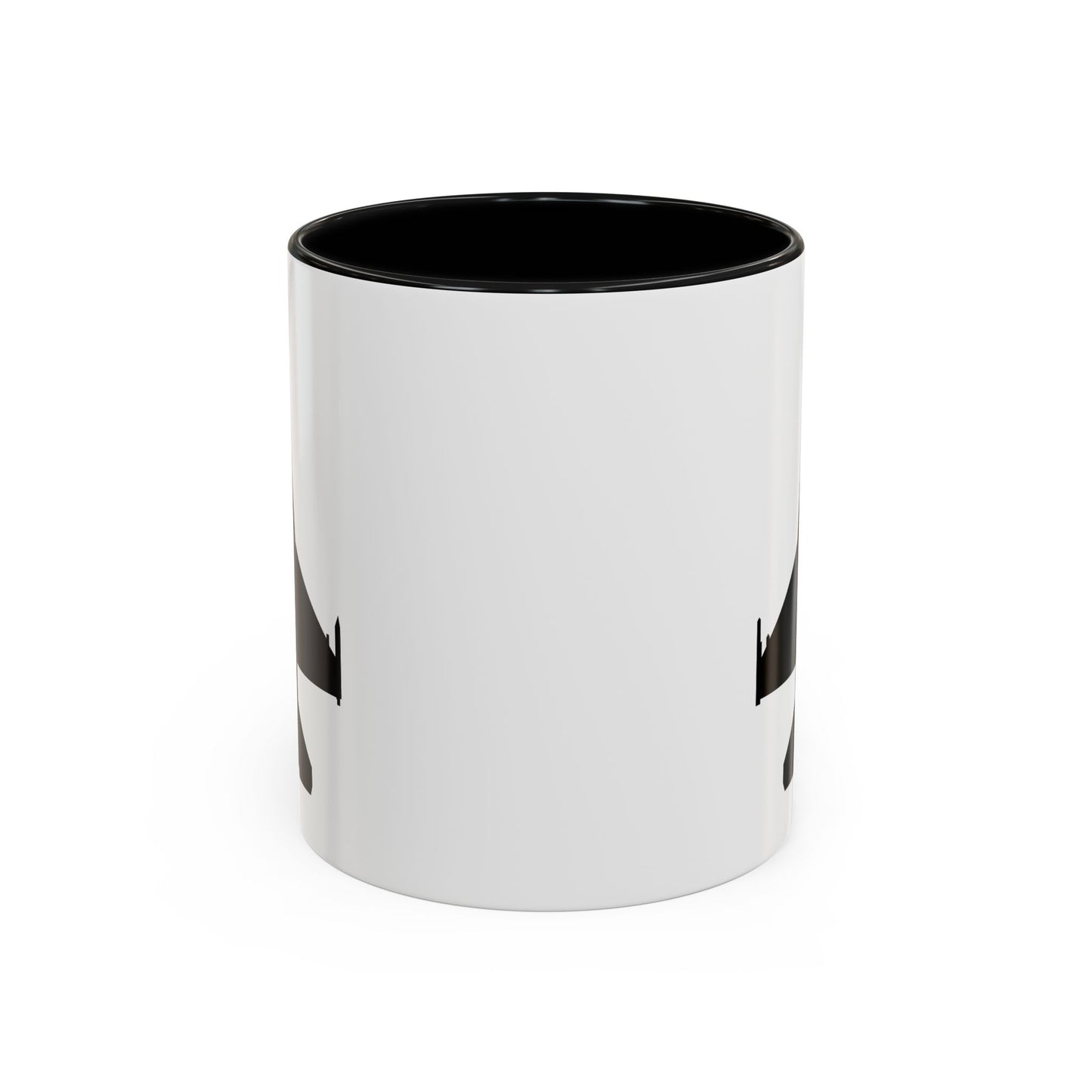 Accent Coffee Mug (11oz & 15oz) - Aircraft - F-16 -Top - Black wo Txt X 300
