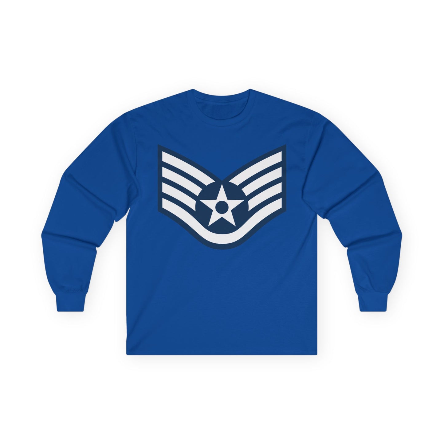 Unisex Ultra Cotton Long Sleeve Tee - USAF - Staff Sergeant (E5) - 2020