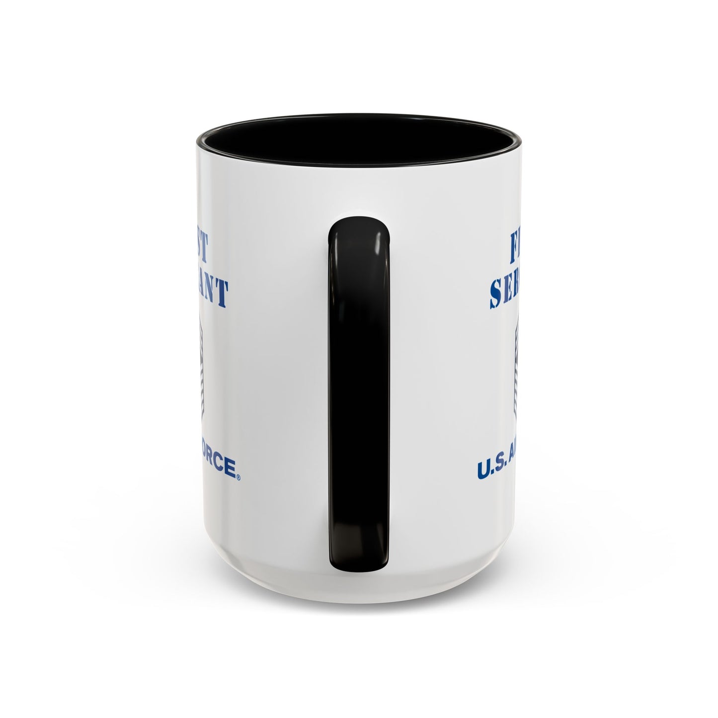 Accent Coffee Mug (11oz & 15oz) - USAF - First Sergeant (E9b) - 2020 - US Air Force w Text X 300