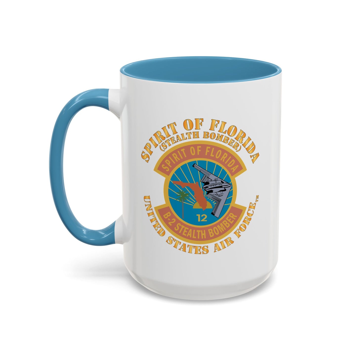 Accent Coffee Mug (11oz & 15oz) - USAF - B2 - Spirit of Florida - Stealth Bomber X 300