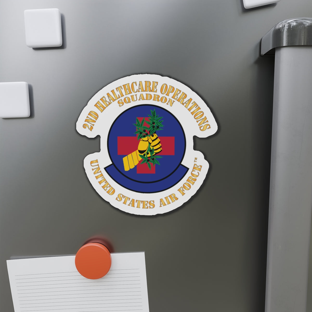 Die-Cut Magnet - USAF - 2nd Healthcare Operations Squadron