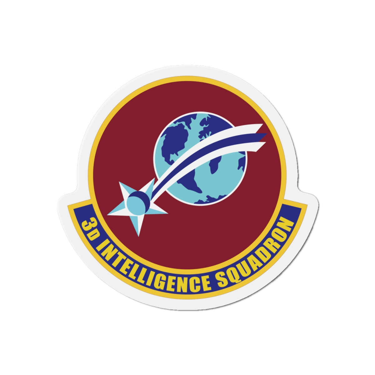 Die-Cut Magnet - USAF - 3rd Intelligence Squadron wo txt