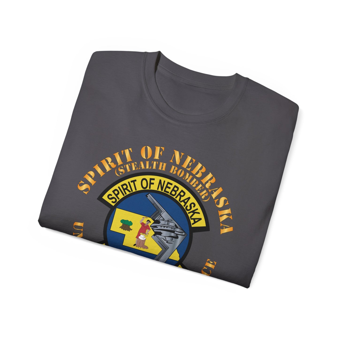 Unisex Ultra Cotton Tee - USAF - B2 - Spirit of Nebraska - Stealth Bomber X 300