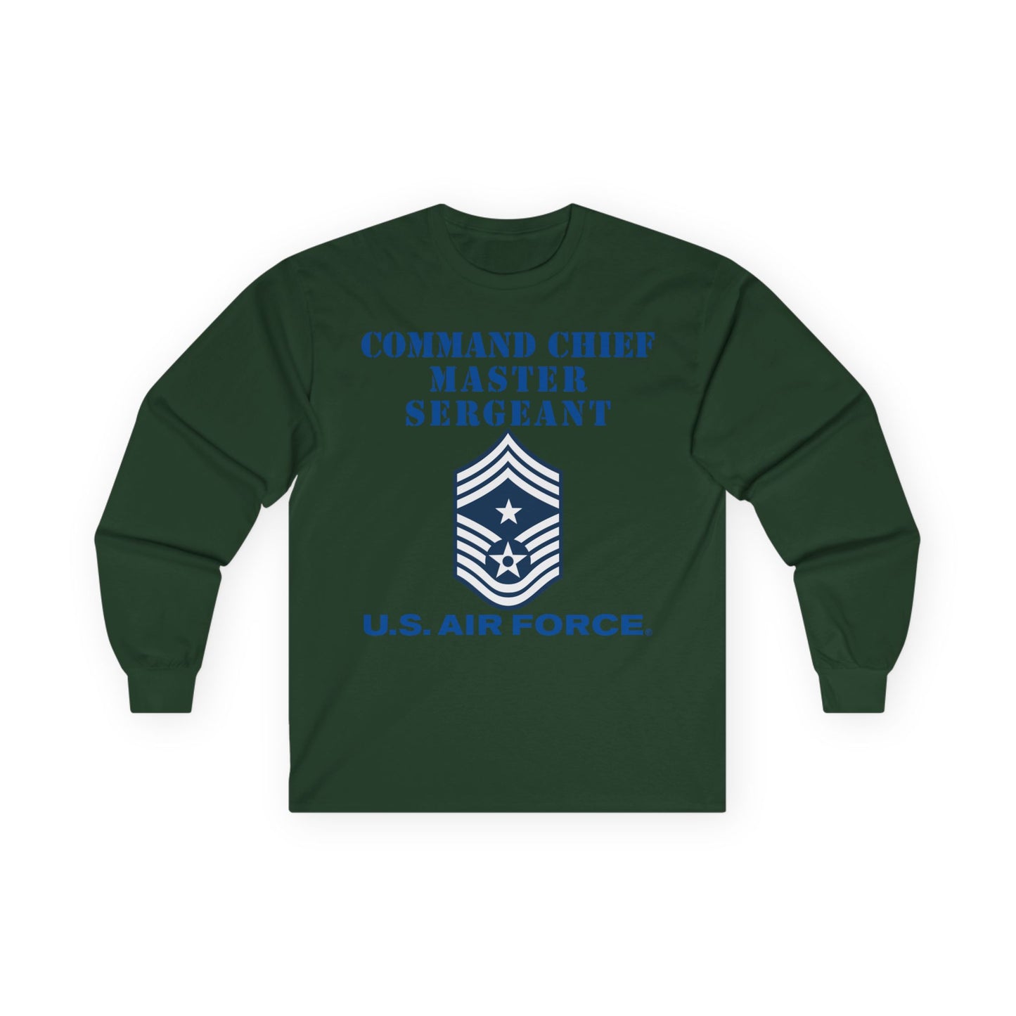 Unisex Ultra Cotton Long Sleeve Tee - USAF - Command Chief Master Sergeant (E9c) - 2020 - US Air Force w Text X 300