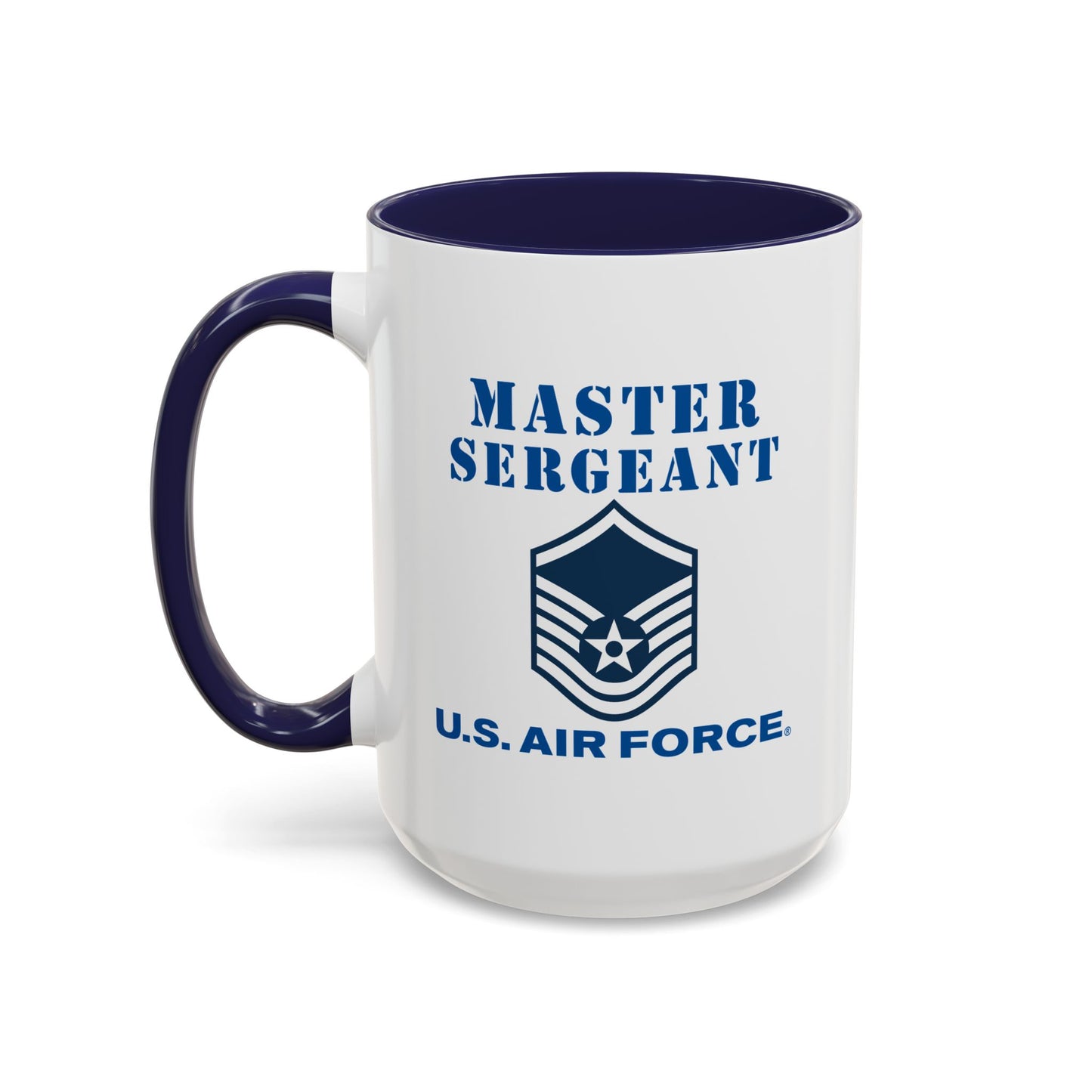 Accent Coffee Mug (11oz & 15oz) - USAF - Master Sergeant (E7a) - 2020 - US Air Force w Text X 300