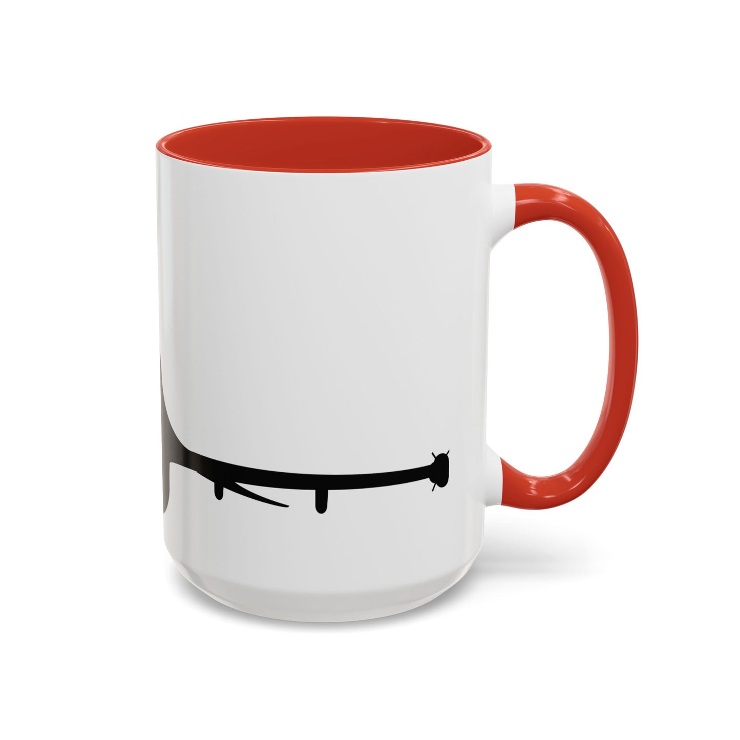 Accent Coffee Mug (11oz & 15oz) - Aircraft - F-16 - Front - Silhouette wo Txt X 300