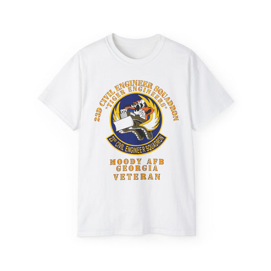 Unisex Ultra Cotton Tee - USAF - 23d Civil Engineer Squadron - Tiger Engineers - Moody AFB, GA