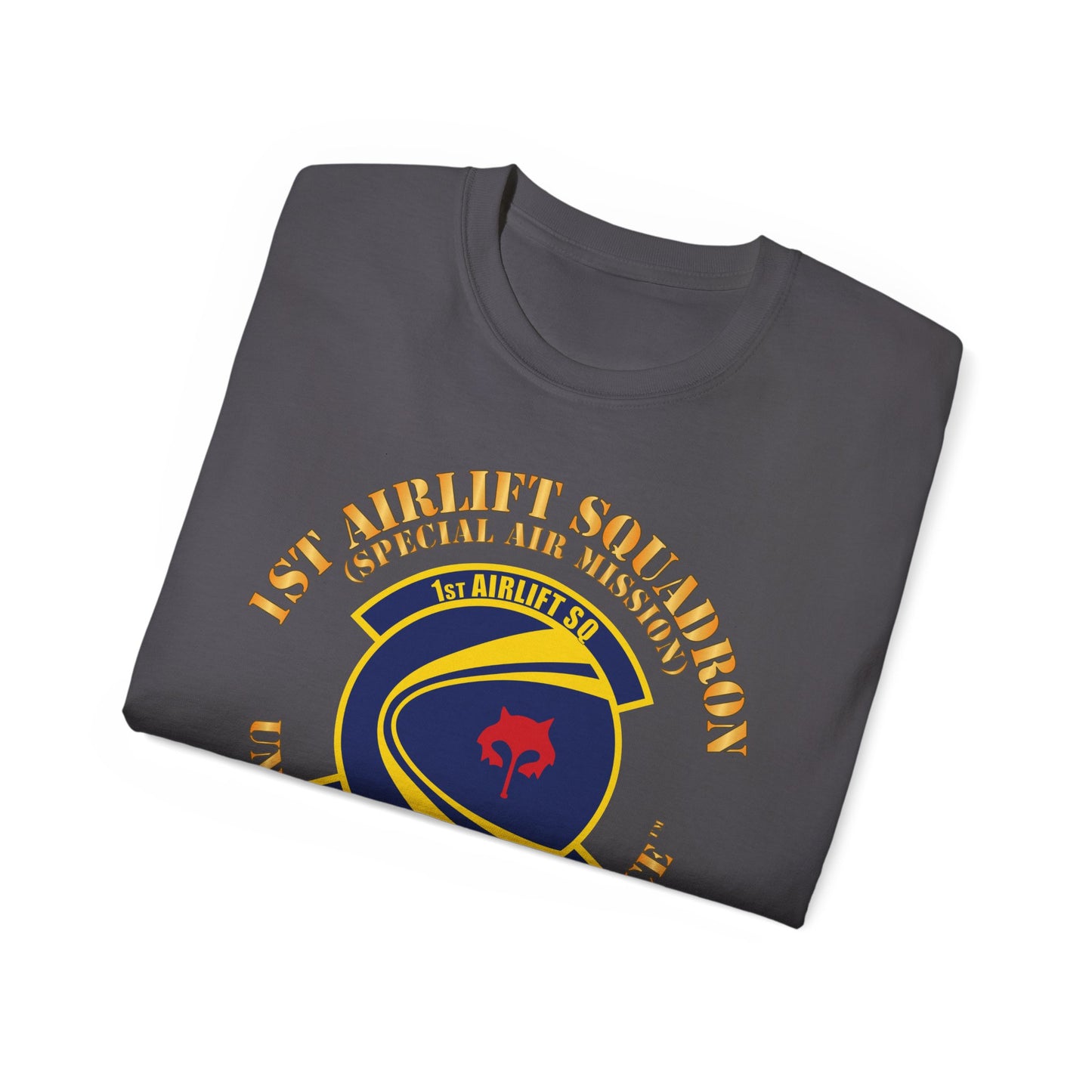 Unisex Ultra Cotton Tee - USAF - 1st Airlift Squadron X 300