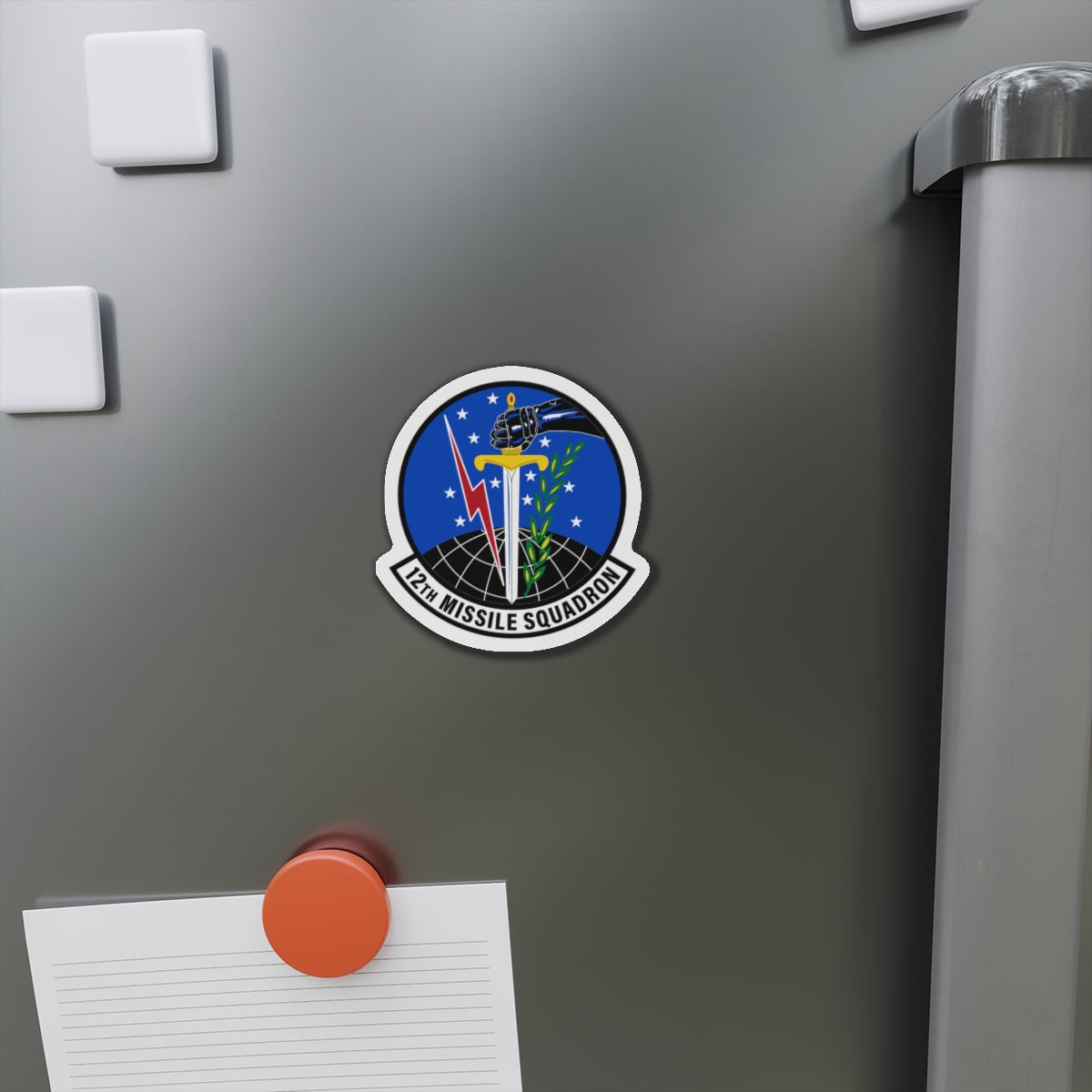 Die-Cut Magnet - USAF - 12th Missile Squadron wo txt