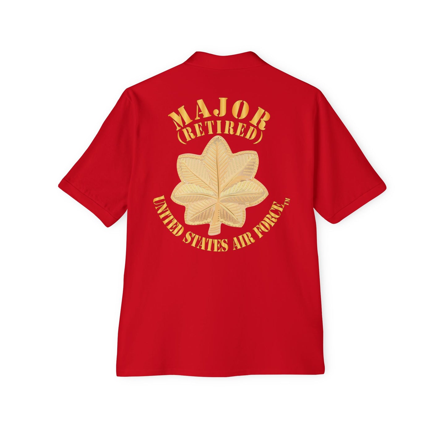 Men's Piqué Polo - USAF - Major - Retired X 300
