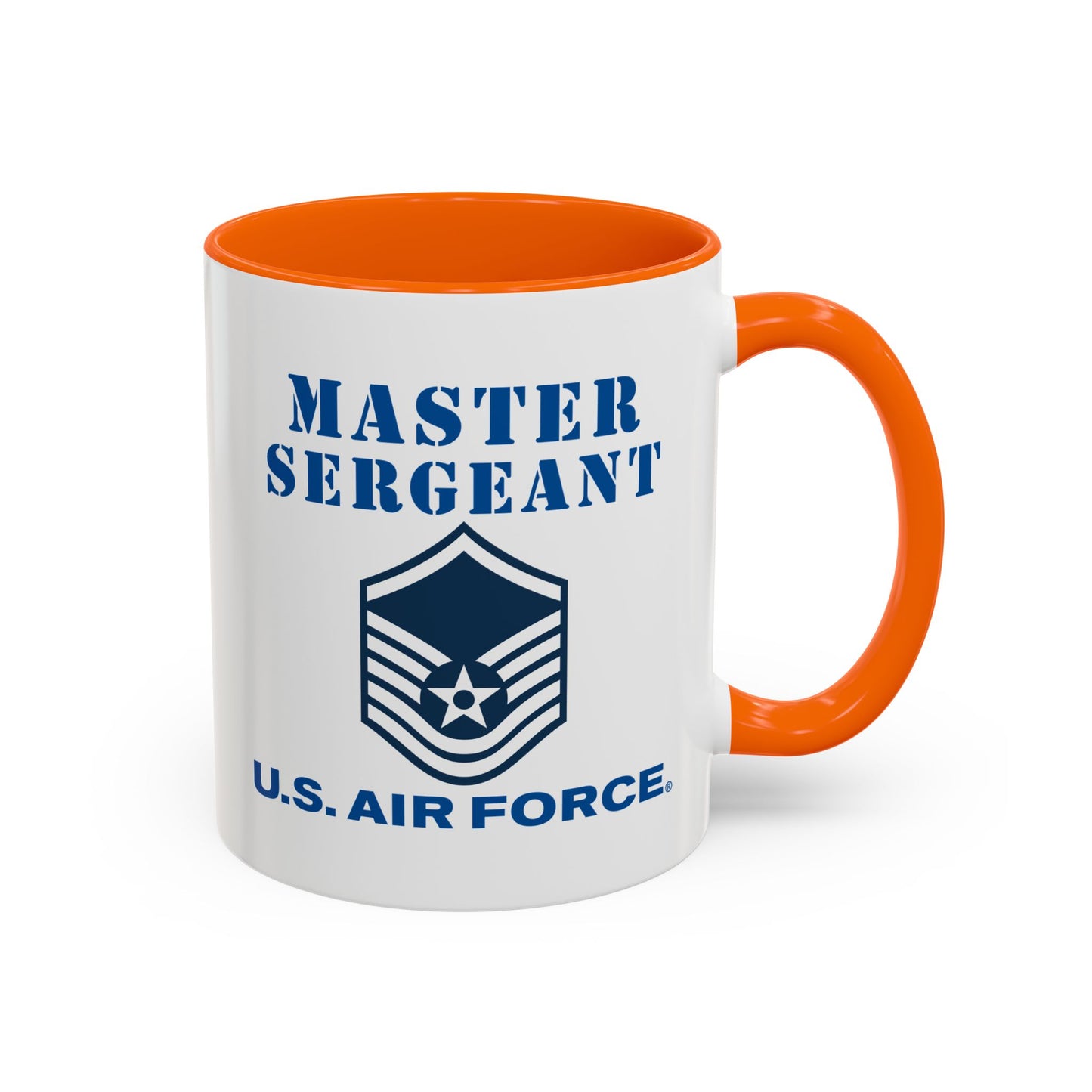 Accent Coffee Mug (11oz & 15oz) - USAF - Master Sergeant (E7a) - 2020 - US Air Force w Text X 300