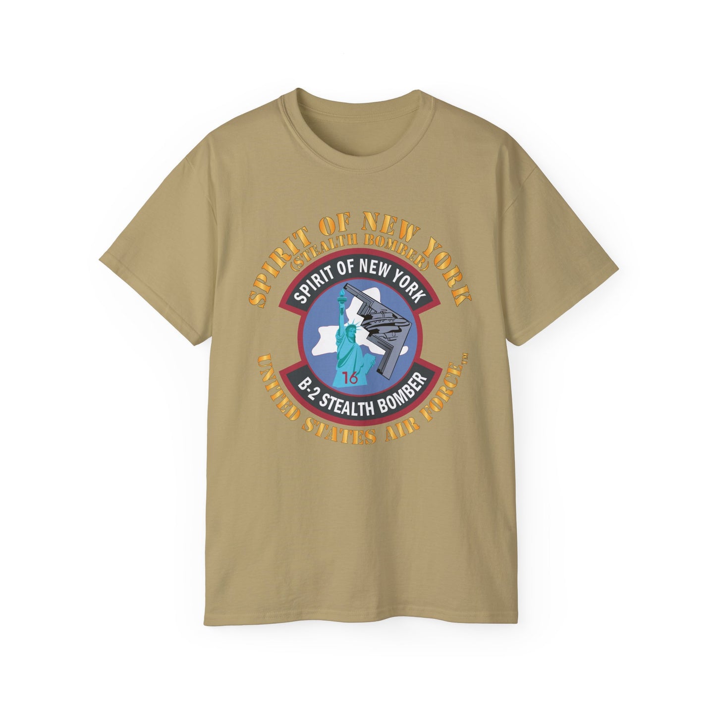 Unisex Ultra Cotton Tee - USAF - B2 - Spirit of New York - Stealth Bomber X 300