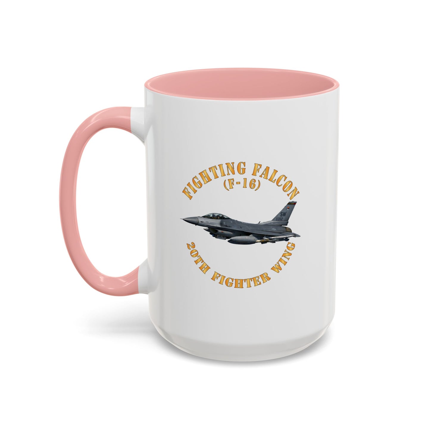 Accent Coffee Mug (11oz & 15oz) - USAF - F-16 Fighting Falcon - 20th Fighter Wing X 300