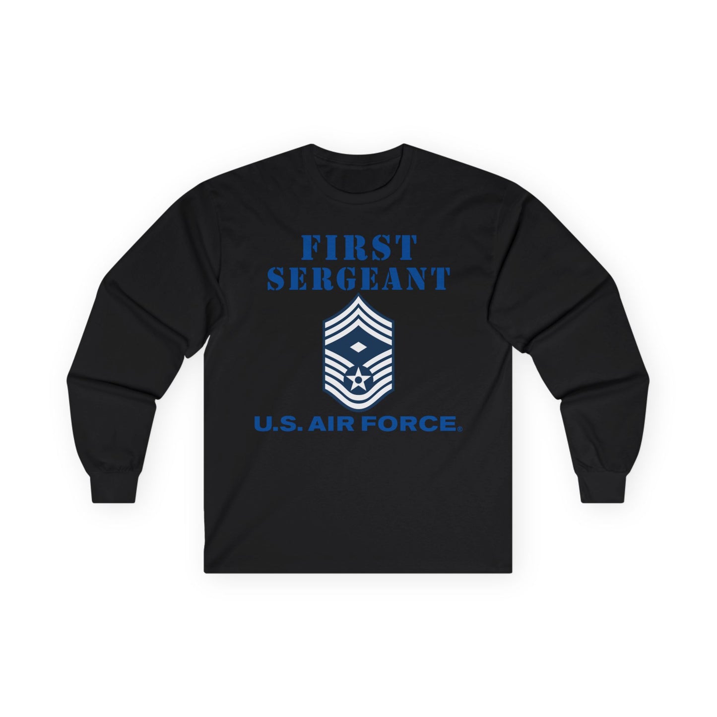 Unisex Ultra Cotton Long Sleeve Tee - USAF - First Sergeant (E9b) - 2020 - US Air Force w Text X 300