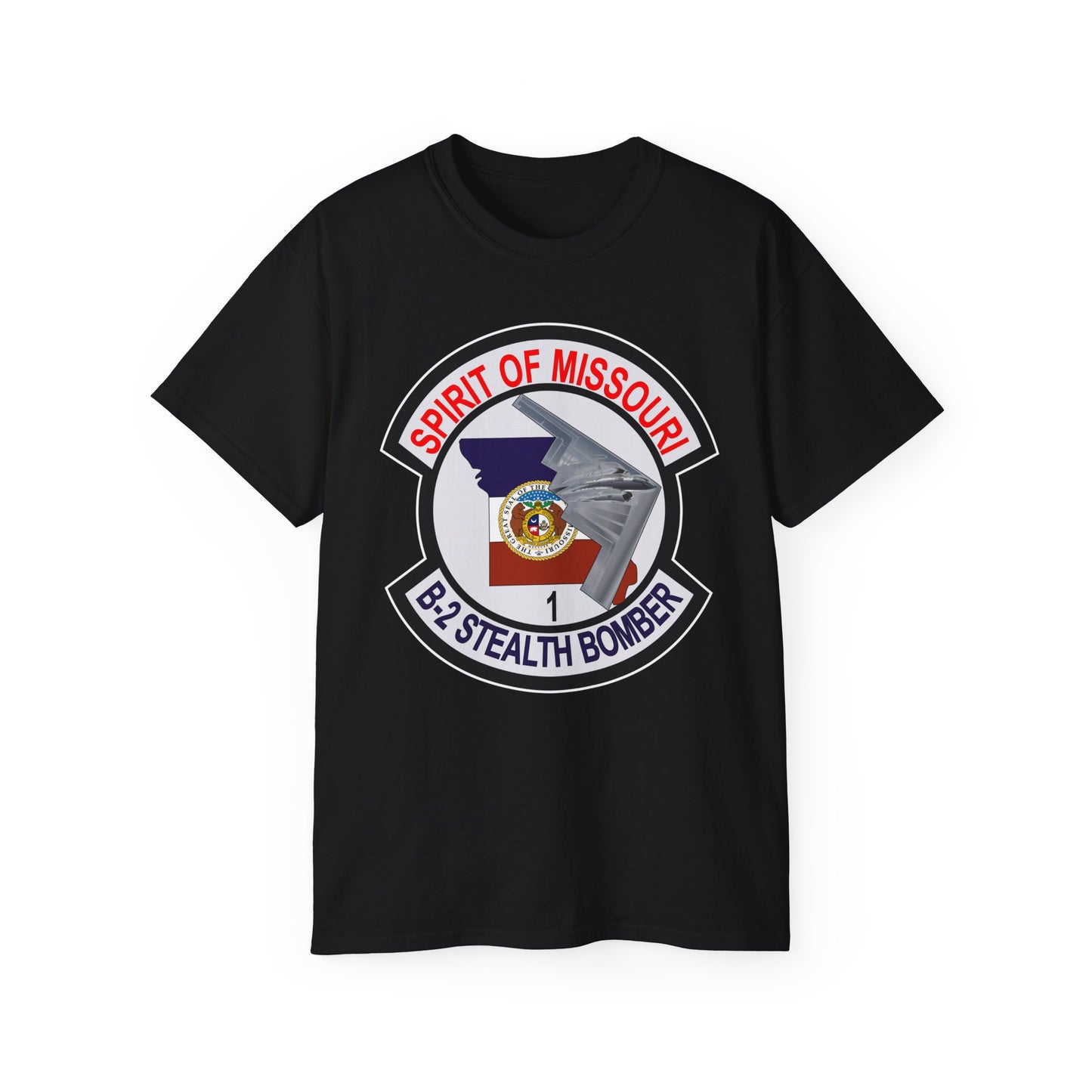 Unisex Ultra Cotton Tee - USAF - B2 - Spirit of Missouri - Stealth Bomber wo Txt