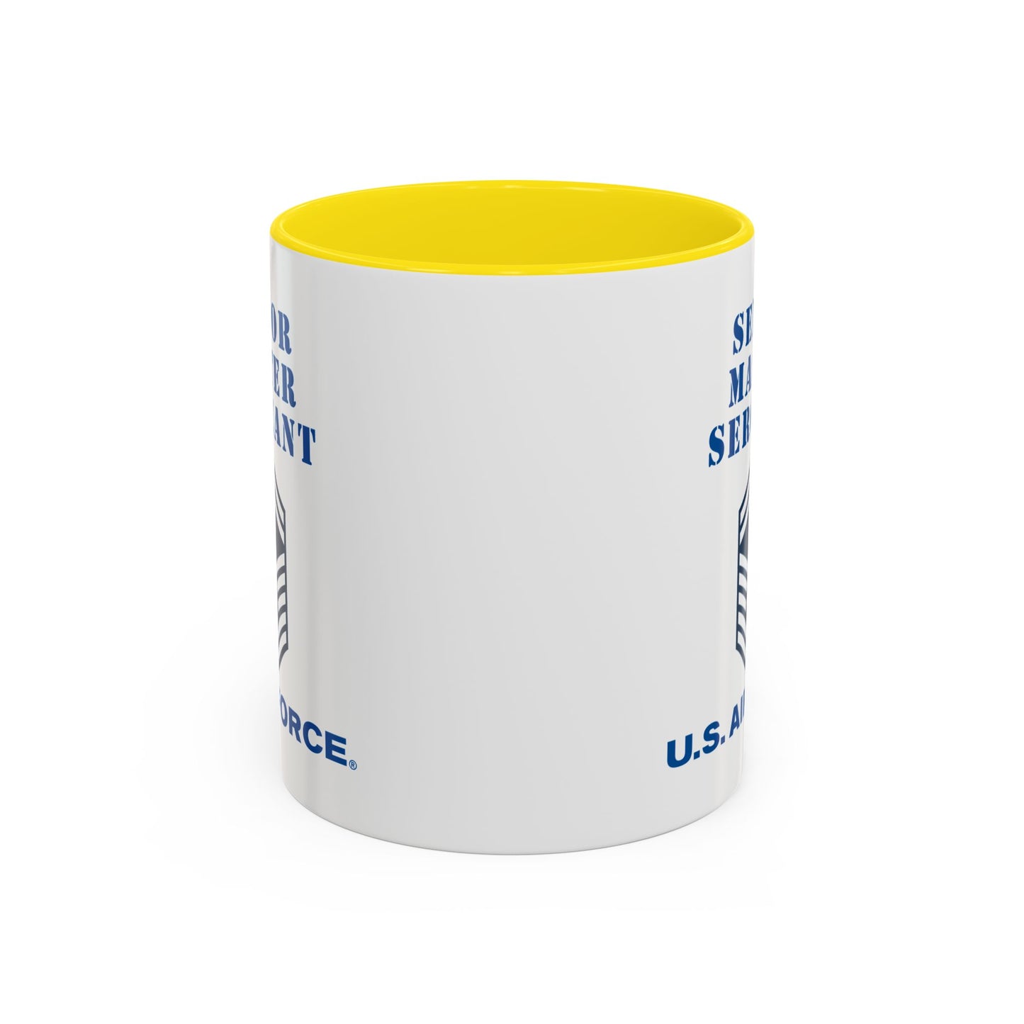 Accent Coffee Mug (11oz & 15oz) - USAF - Senior Master Sergeant (E8a) - 2020 - US Air Force w Text X 300