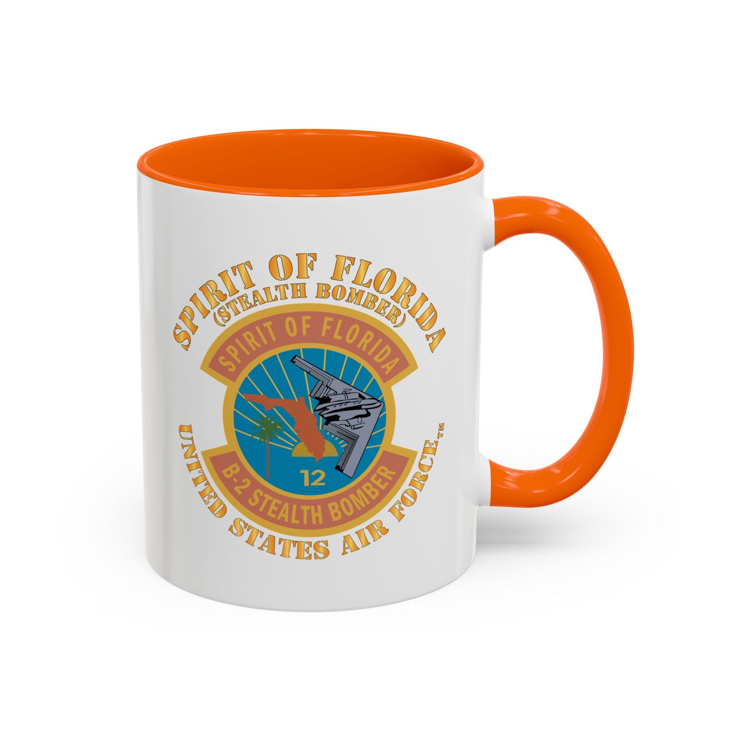 Accent Coffee Mug (11oz & 15oz) - USAF - B2 - Spirit of Florida - Stealth Bomber X 300