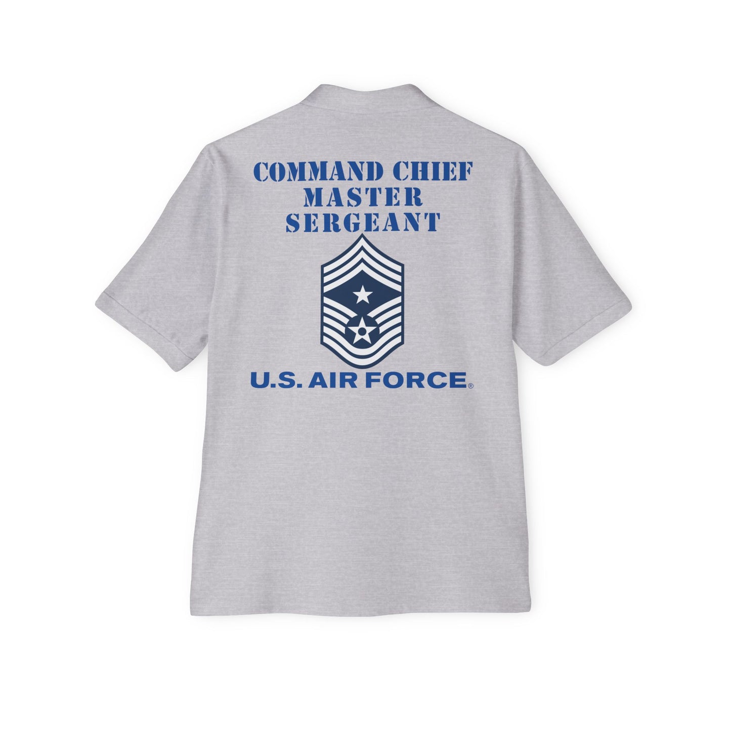 Men's Piqué Polo - USAF - Command Chief Master Sergeant (E9c) - 2020 - US Air Force w Text X 300