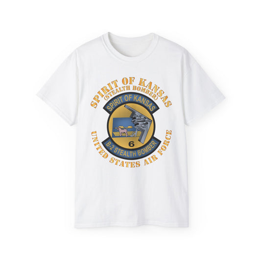 Unisex Ultra Cotton Tee -USAF - B2 - Spirit of Kansas - Stealth Bomber X 300