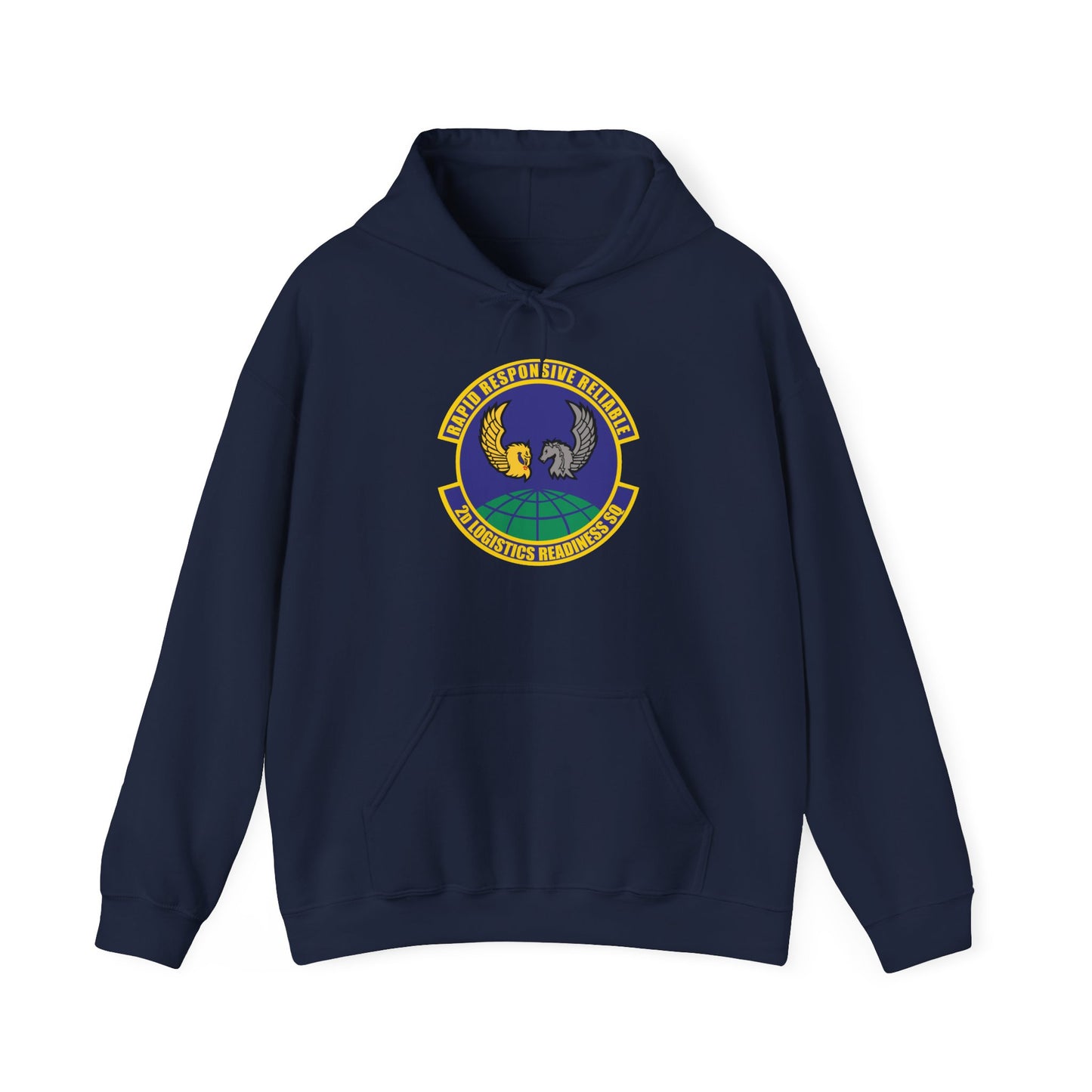 Unisex Heavy Blend Hooded Sweatshirt - USAF - 2d Logistics Readiness Squadron wo txt